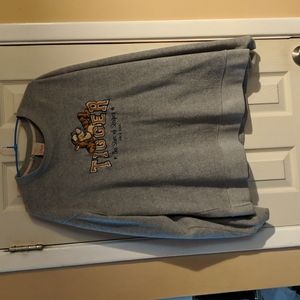 Soft Tigger sweatshirt.